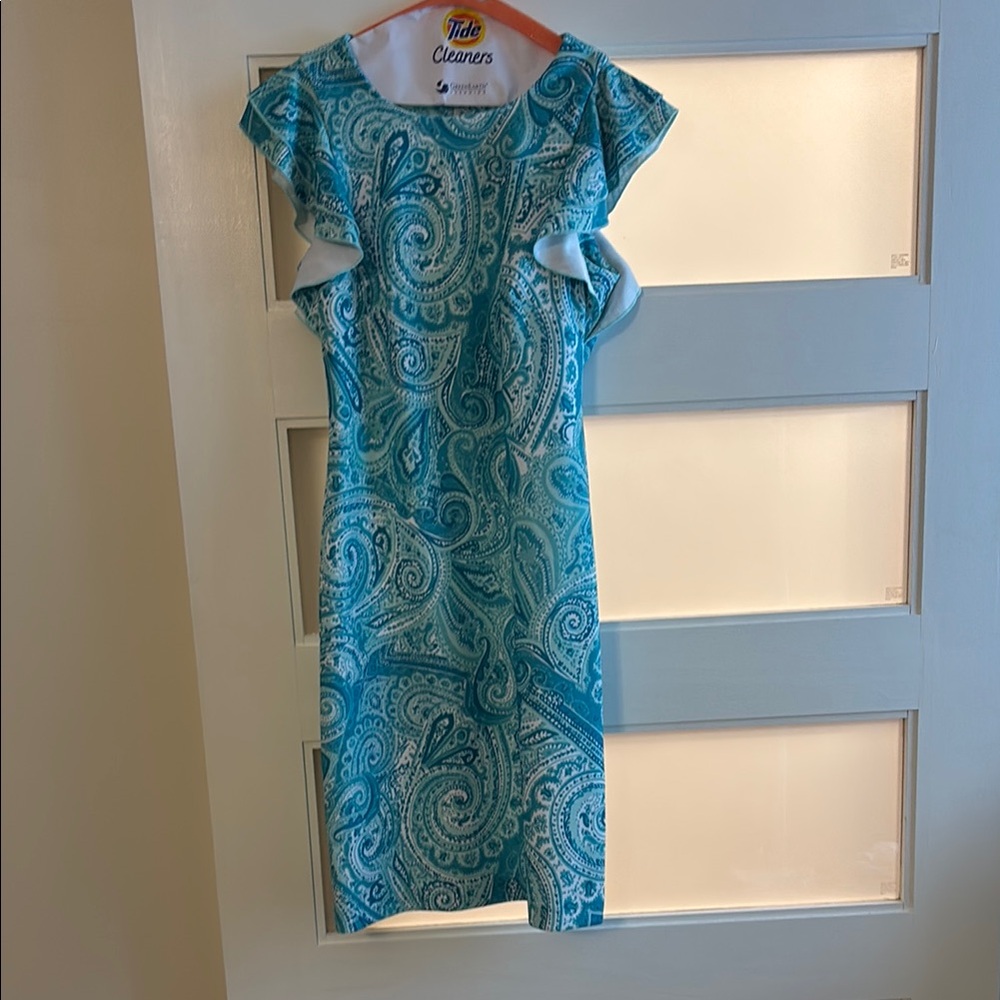 Blue Paisley Dress